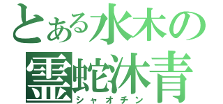 とある水木の霊蛇沐青（シャオチン）