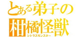 とある弟子の柑橘怪獣（シトラスモンスター）