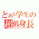 とある学生の超低身長（コンプレックス）