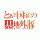 とある国家の基地外豚（キムジョンウン）