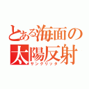 とある海面の太陽反射（サングリッタ）