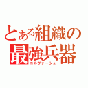 とある組織の最強兵器（ニルヴァーシュ）