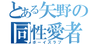 とある矢野の同性愛者（ボーイズラブ）