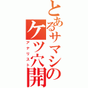 とあるサマシのケツ穴開発（アナリスト）