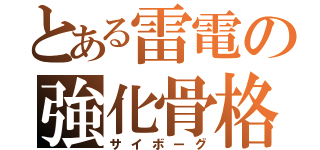 とある雷電の強化骨格（サイボーグ）