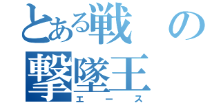 とある戦の撃墜王（エース）