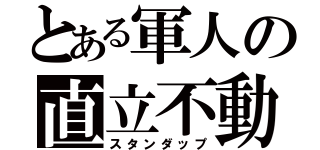 とある軍人の直立不動（スタンダップ）