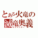 とある火竜の滅竜奥義（サラマンダー）