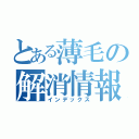 とある薄毛の解消情報（インデックス）