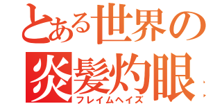 とある世界の炎髪灼眼（フレイムヘイズ）