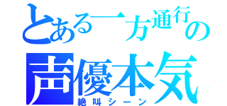 とある一方通行の声優本気（絶叫シーン）