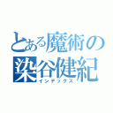 とある魔術の染谷健紀（インデックス）