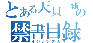 とある天貝 繍助の禁書目録（インデックス）