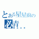 とある星星廚の必青（閃光注意）