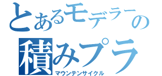 とあるモデラーの積みプラ山（マウンテンサイクル）