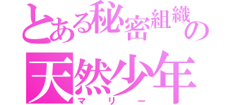 とある秘密組織の天然少年（マリー）