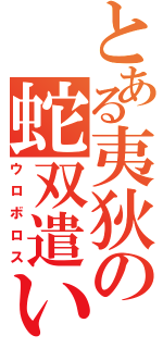 とある夷狄の蛇双遣い（ウロボロス）