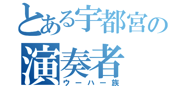 とある宇都宮の演奏者（ウーハー族）