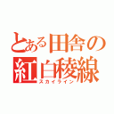 とある田舎の紅白稜線（スカイライン）