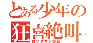 とある少年の狂喜絶叫（ロックマン参戦）