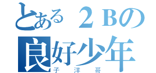 とある２Ｂの良好少年（子洋哥）