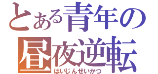 とある青年の昼夜逆転（はいじんせいかつ）