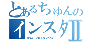 とあるちゅんのインスタⅡ（暇つぶしにロゴ作ってみた）