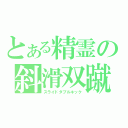 とある精霊の斜滑双蹴（スライドダブルキック）