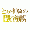 とある神流の試行錯誤（チョコチップバナナ）