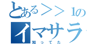 とある＞＞１のイマサラタウン（知ってた）