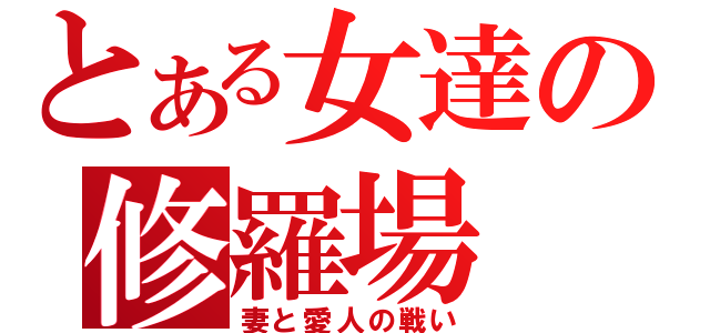 とある女達の修羅場（妻と愛人の戦い）