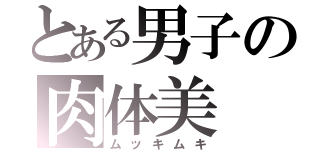 とある男子の肉体美（ムッキムキ）