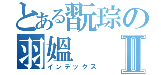 とある翫琮の羽媼Ⅱ（インデックス）