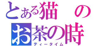 とある猫のお茶の時間（ティータイム）