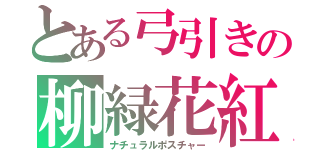 とある弓引きの柳緑花紅（ナチュラルポスチャー）