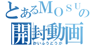 とあるＭＯＳＵＫＥの開封動画（かいふうどうが）