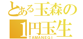 とある玉森の１円玉生活（ＴＡＭＡＮＥＧＩ）