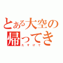 とある大空の帰ってきて（た　す　け　て）