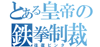 とある皇帝の鉄拳制裁（往復ビンタ）