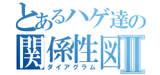 とあるハゲ達の関係性図Ⅱ（ダイアグラム）