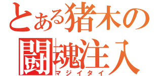 とある猪木の闘魂注入（マジイタイ）