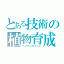 とある技術の植物育成（ベジタブルランド）