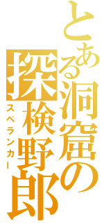 とある洞窟の探検野郎（スペランカー）