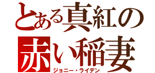 とある真紅の赤い稲妻（ジョニー・ライデン）