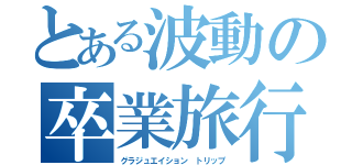 とある波動の卒業旅行（グラジュエイション　トリップ）