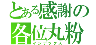 とある感謝の各位丸粉（インデックス）