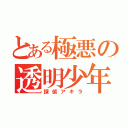 とある極悪の透明少年（探偵アキラ）