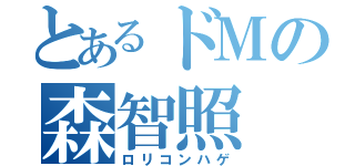 とあるドＭの森智照（ロリコンハゲ）