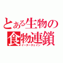 とある生物の食物連鎖（イーターチェイン）