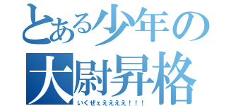 とある少年の大尉昇格（いくぜぇええええ！！！）